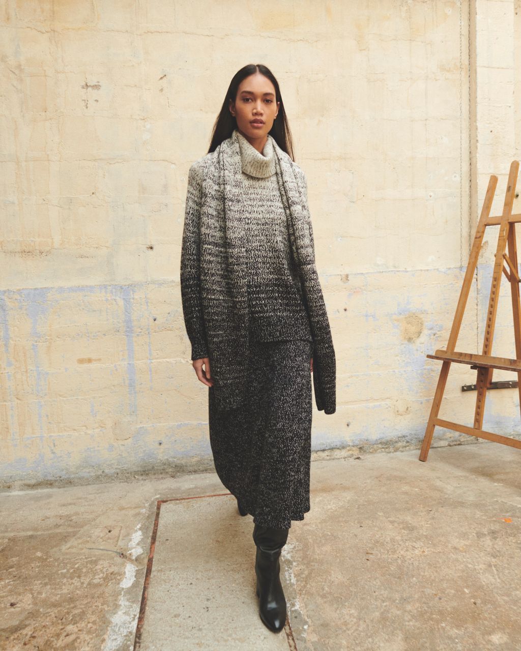Fashion Week Paris Fall/Winter 2022 look 10 de la collection Eric Bompard womenswear