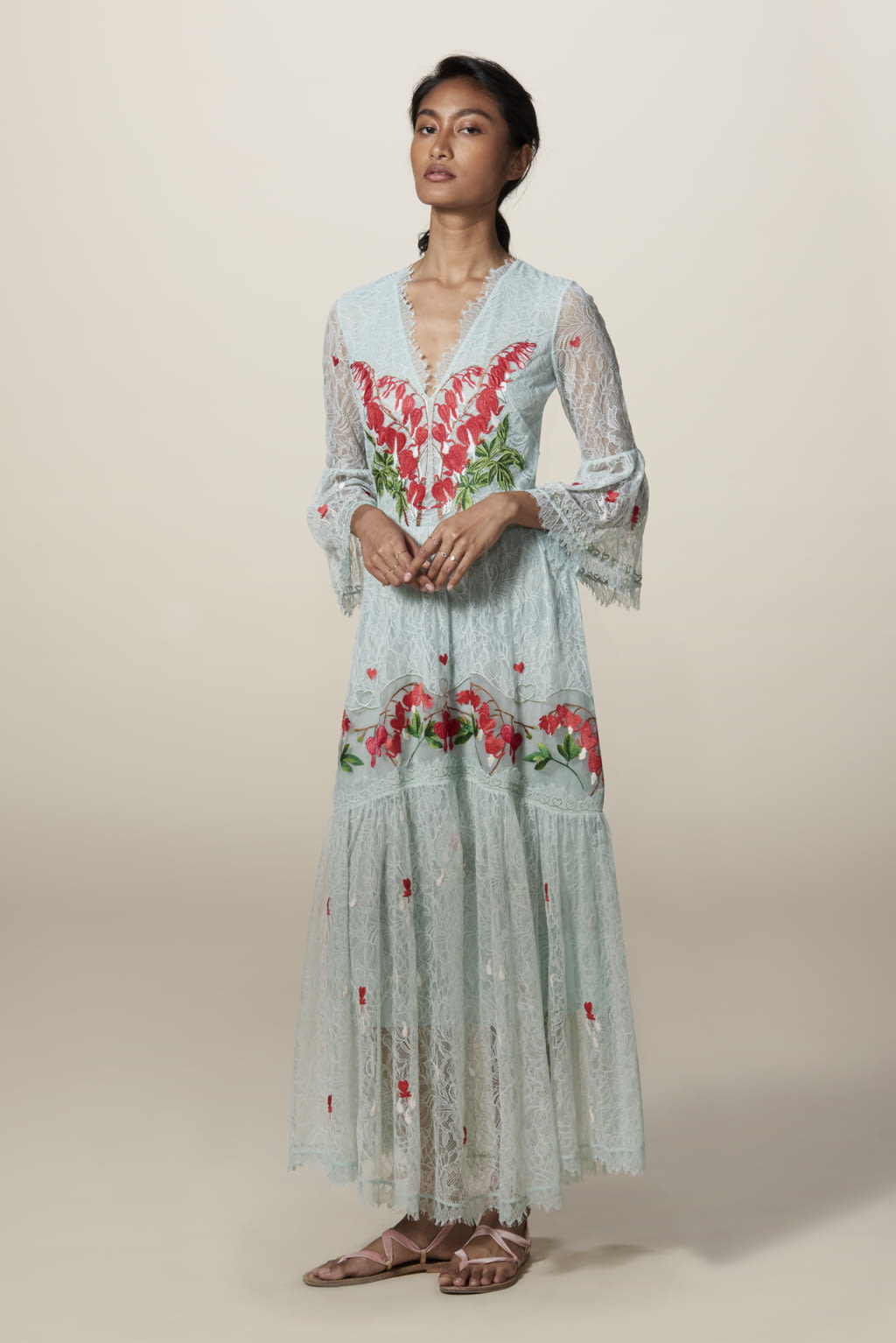 Fashion Week London Resort 2018 look 30 from the Temperley London collection womenswear
