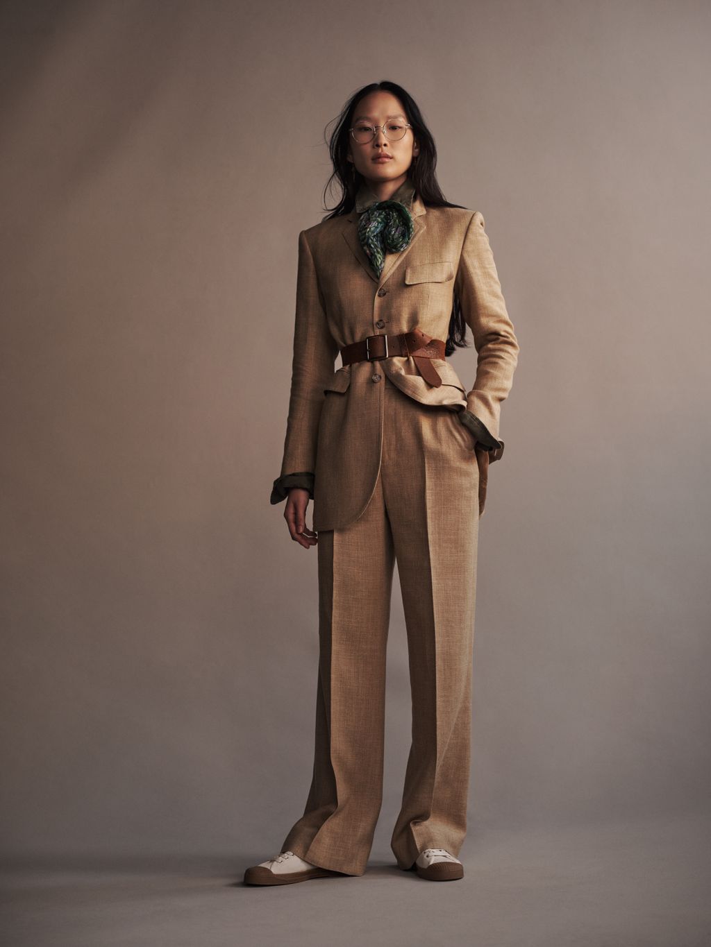 Fashion Week New York Spring/Summer 2024 look 6 from the Polo Ralph Lauren collection 女装