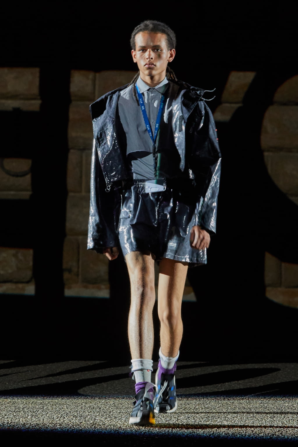 Fashion Week Florence Spring/Summer 2018 look 7 from the Off-White collection menswear