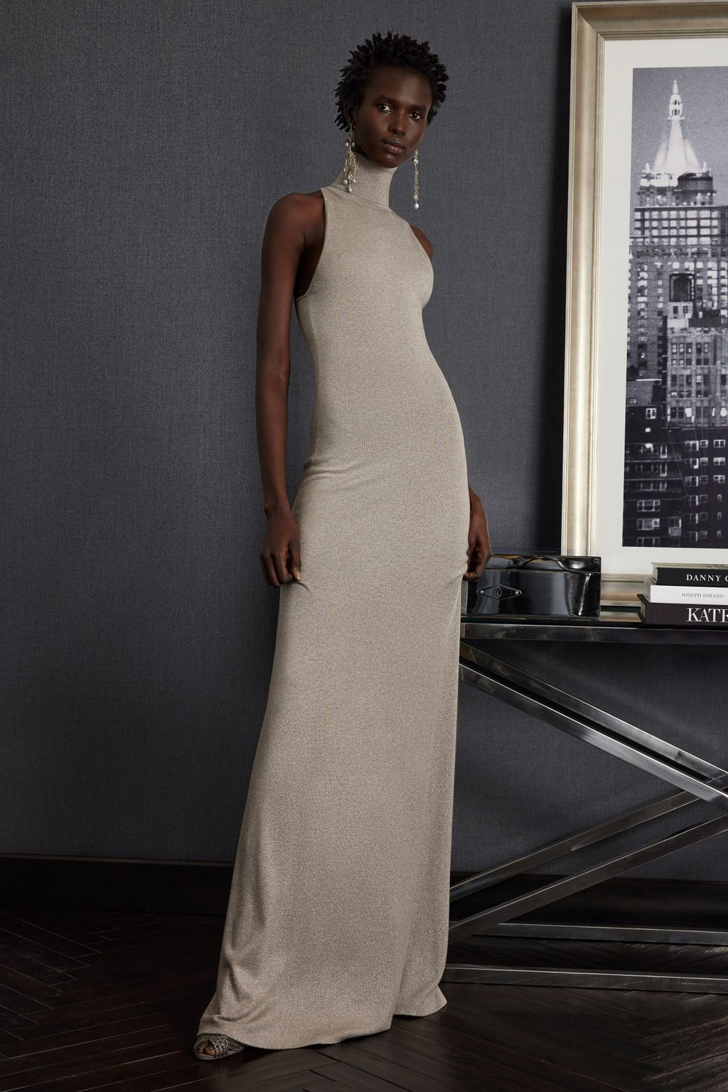 Fashion Week New York Fall/Winter 2023 look 8 de la collection Ralph Lauren Collection womenswear