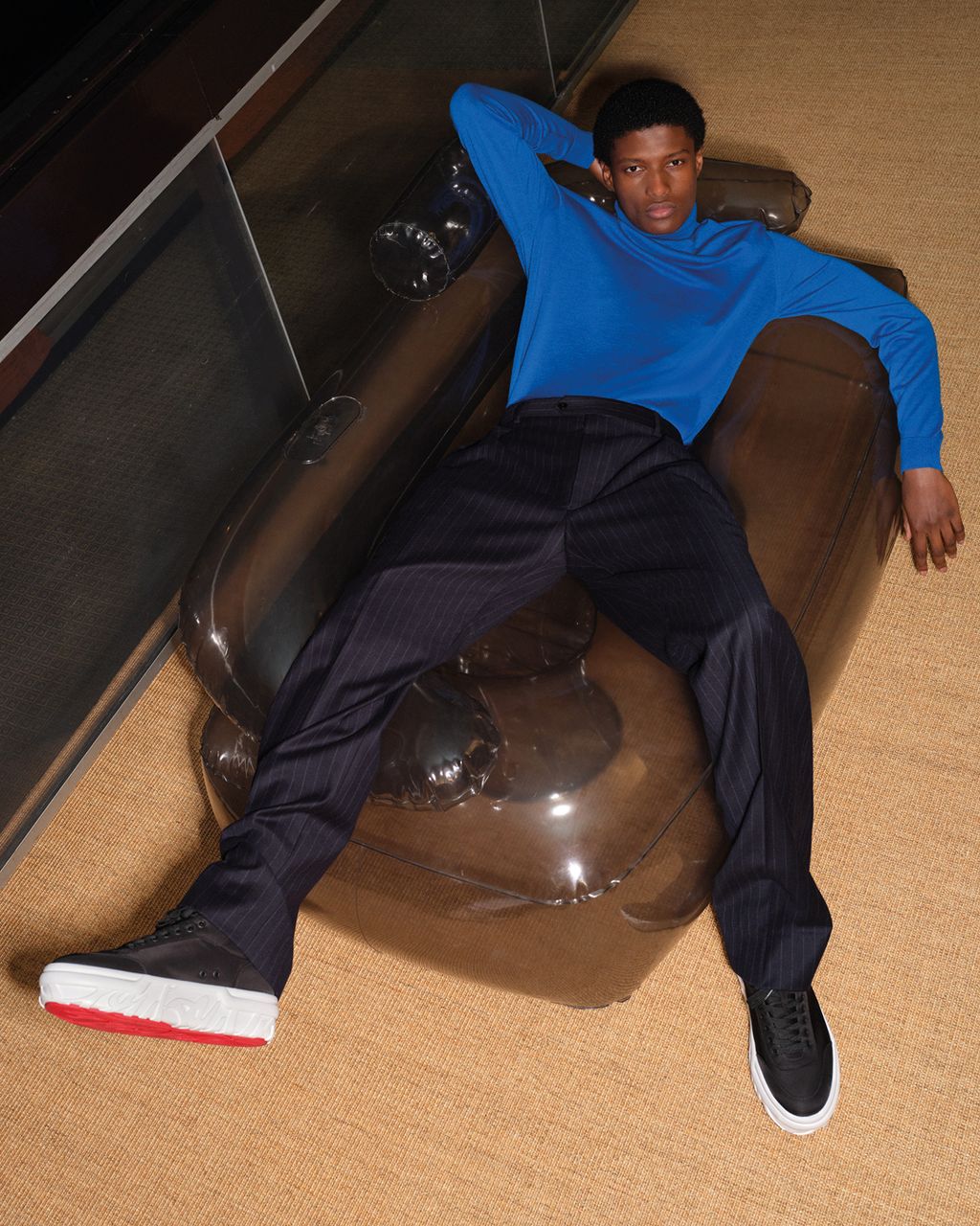 Fashion Week Paris Spring/Summer 2025 look 11 from the Christian Louboutin collection menswear accessories