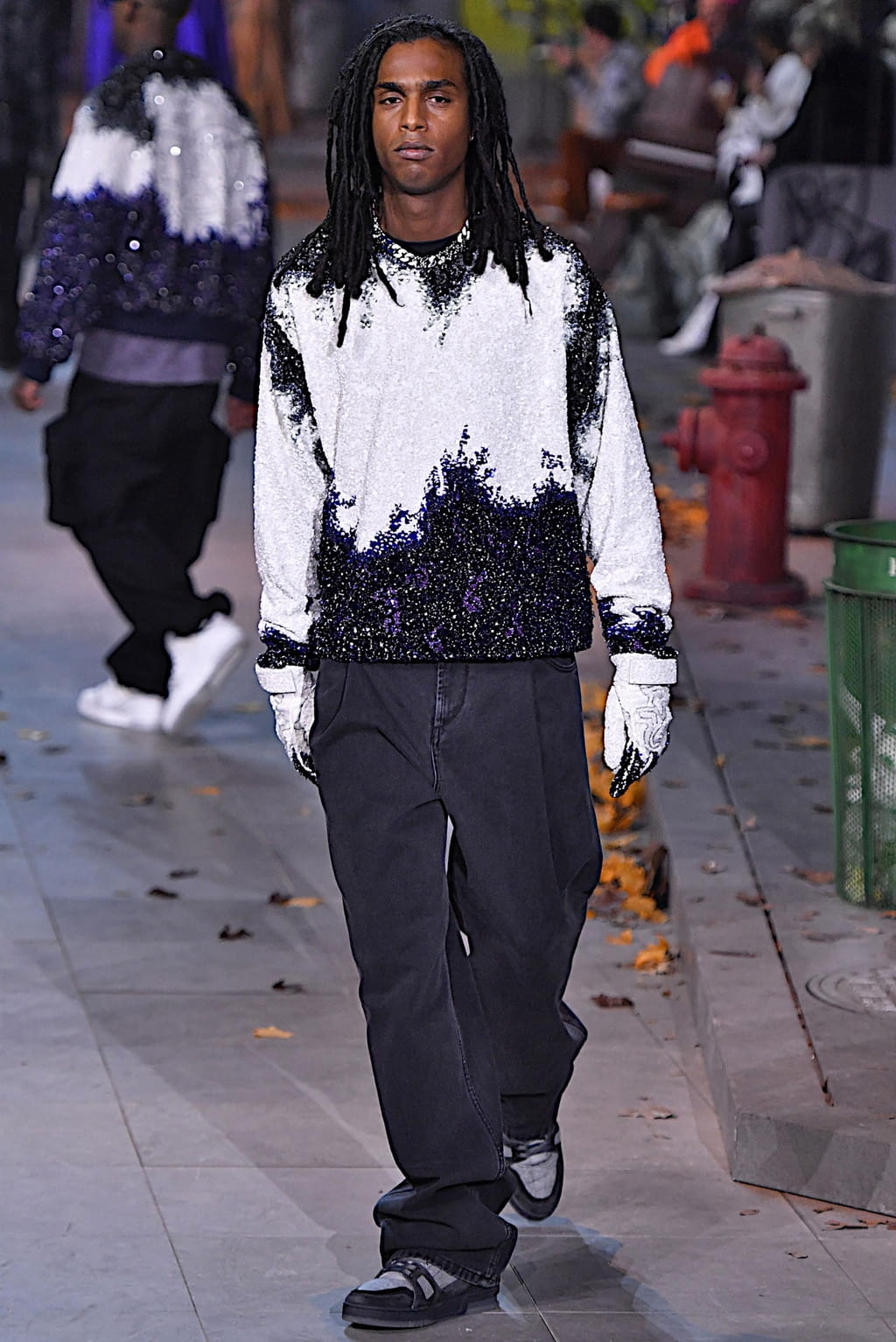 Fashion Week Paris Fall/Winter 2019 look 33 from the Louis Vuitton collection 男装