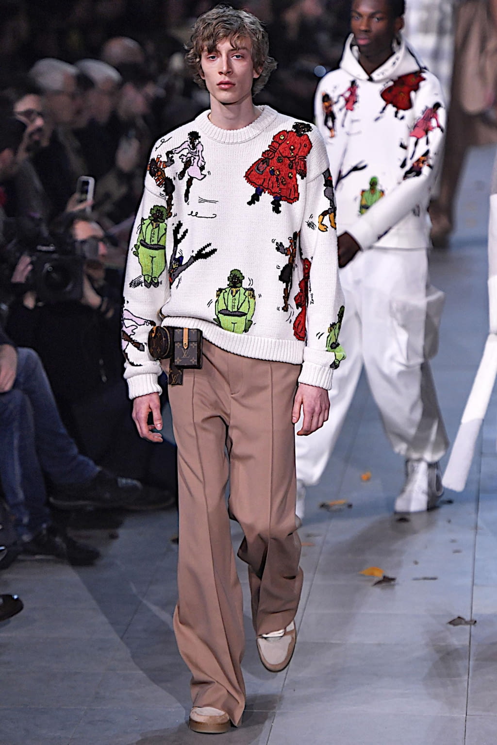 Fashion Week Paris Fall/Winter 2019 look 44 from the Louis Vuitton collection 男装