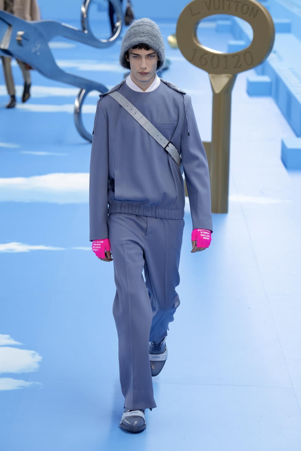 Fashion Week Paris Fall/Winter 2020 look 22 de la collection Louis Vuitton menswear