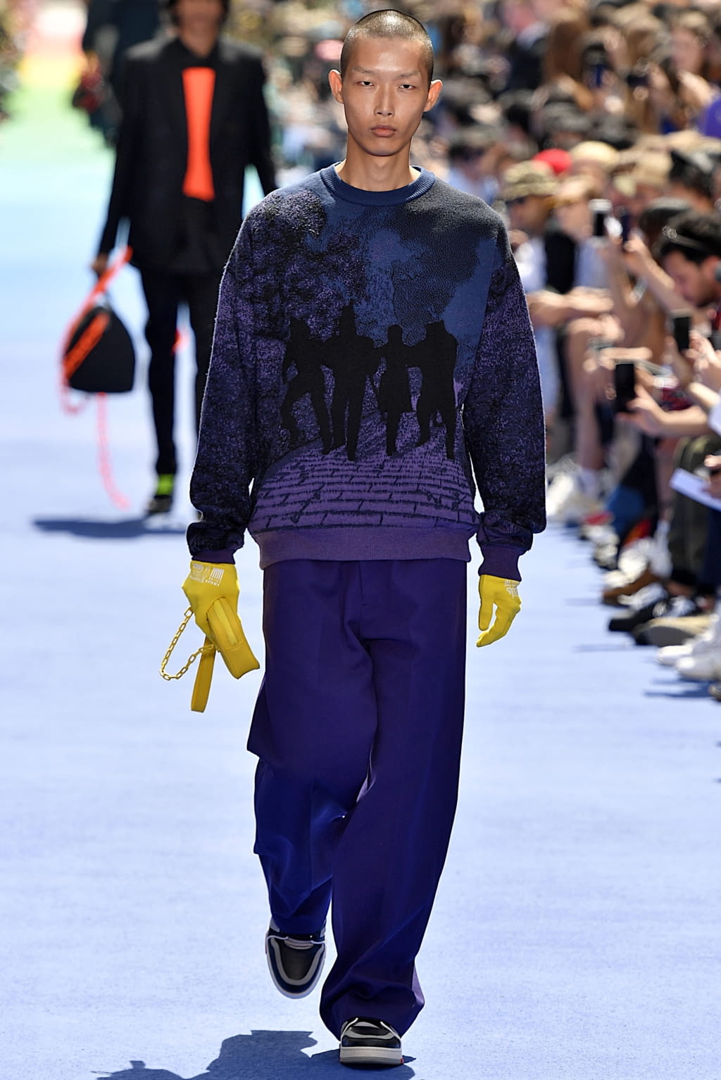 Fashion Week Paris Spring/Summer 2019 look 44 from the Louis Vuitton collection menswear