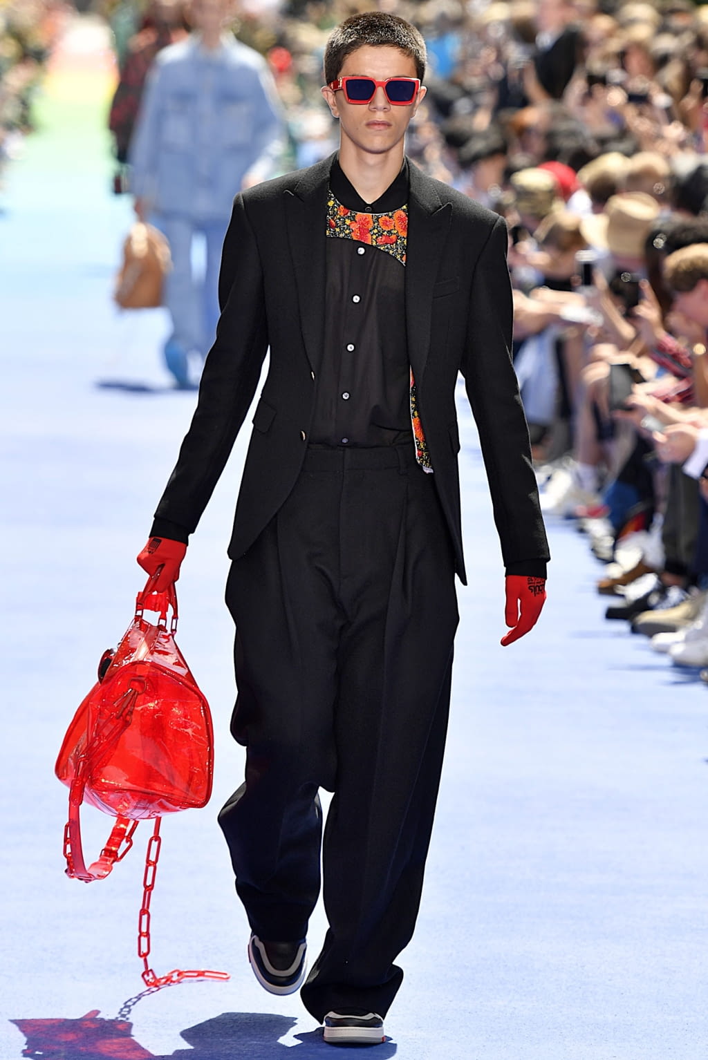 Fashion Week Paris Spring/Summer 2019 look 48 from the Louis Vuitton collection menswear