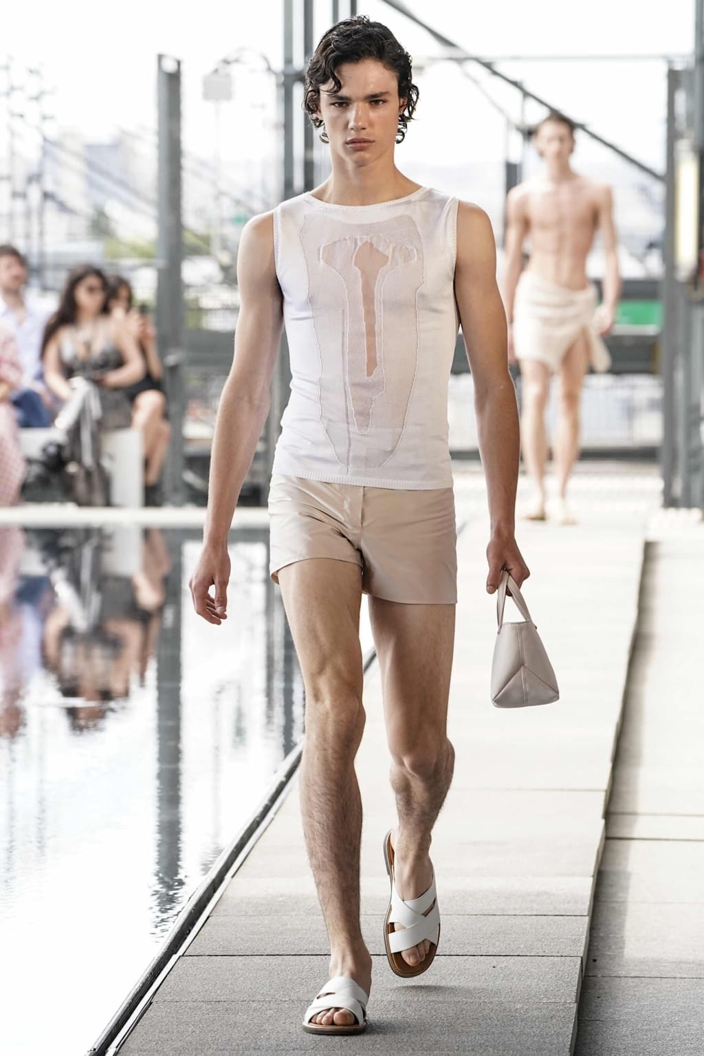 Fashion Week Paris Spring/Summer 2020 look 6 de la collection Ludovic de Saint Sernin menswear