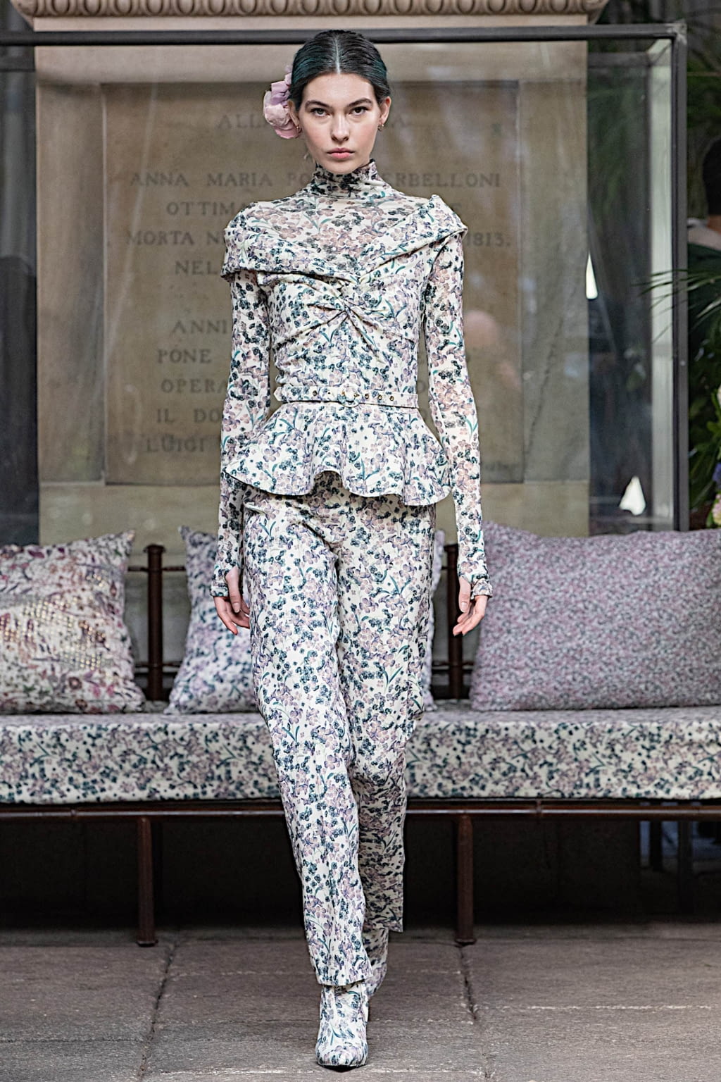 Fashion Week Milan Fall/Winter 2020 look 24 from the Luisa Beccaria collection womenswear