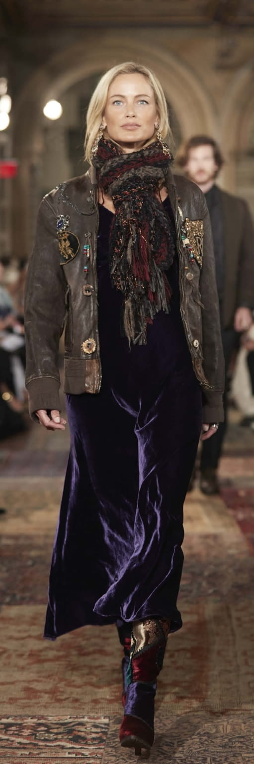 Fashion Week New York Fall/Winter 2018 look 10 from the Ralph Lauren collection 女装
