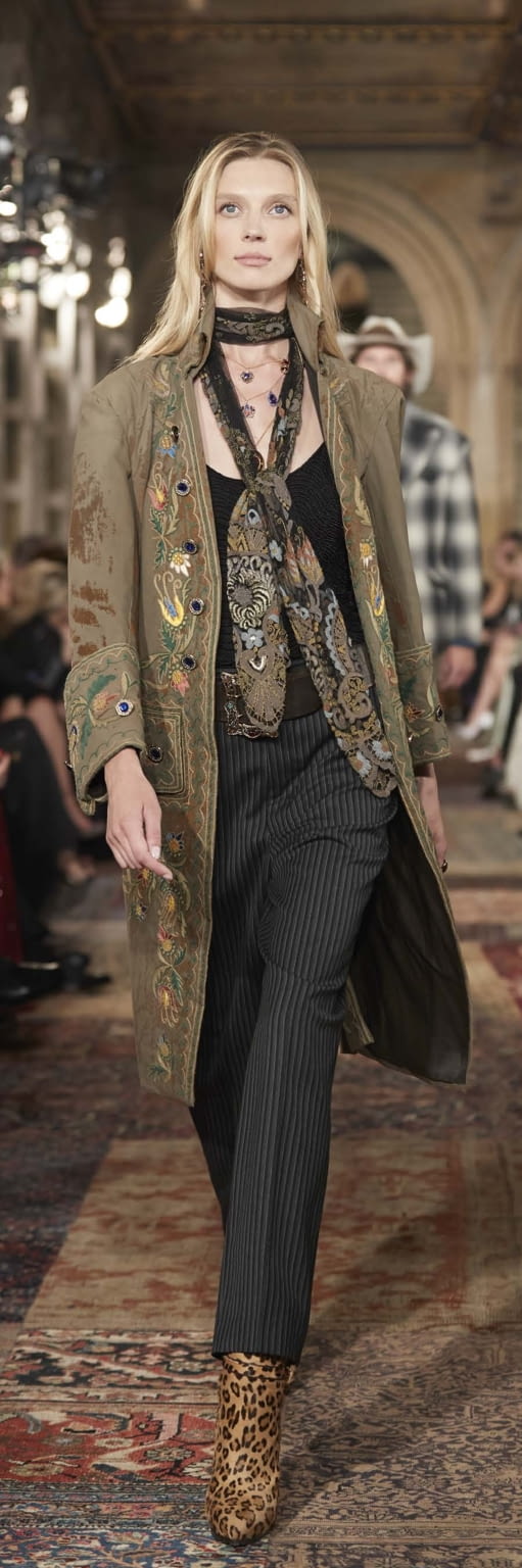 Fashion Week New York Fall/Winter 2018 look 23 from the Ralph Lauren collection 女装