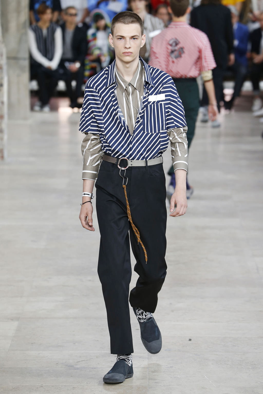 Fashion Week Paris Spring/Summer 2017 look 18 from the Lanvin collection menswear