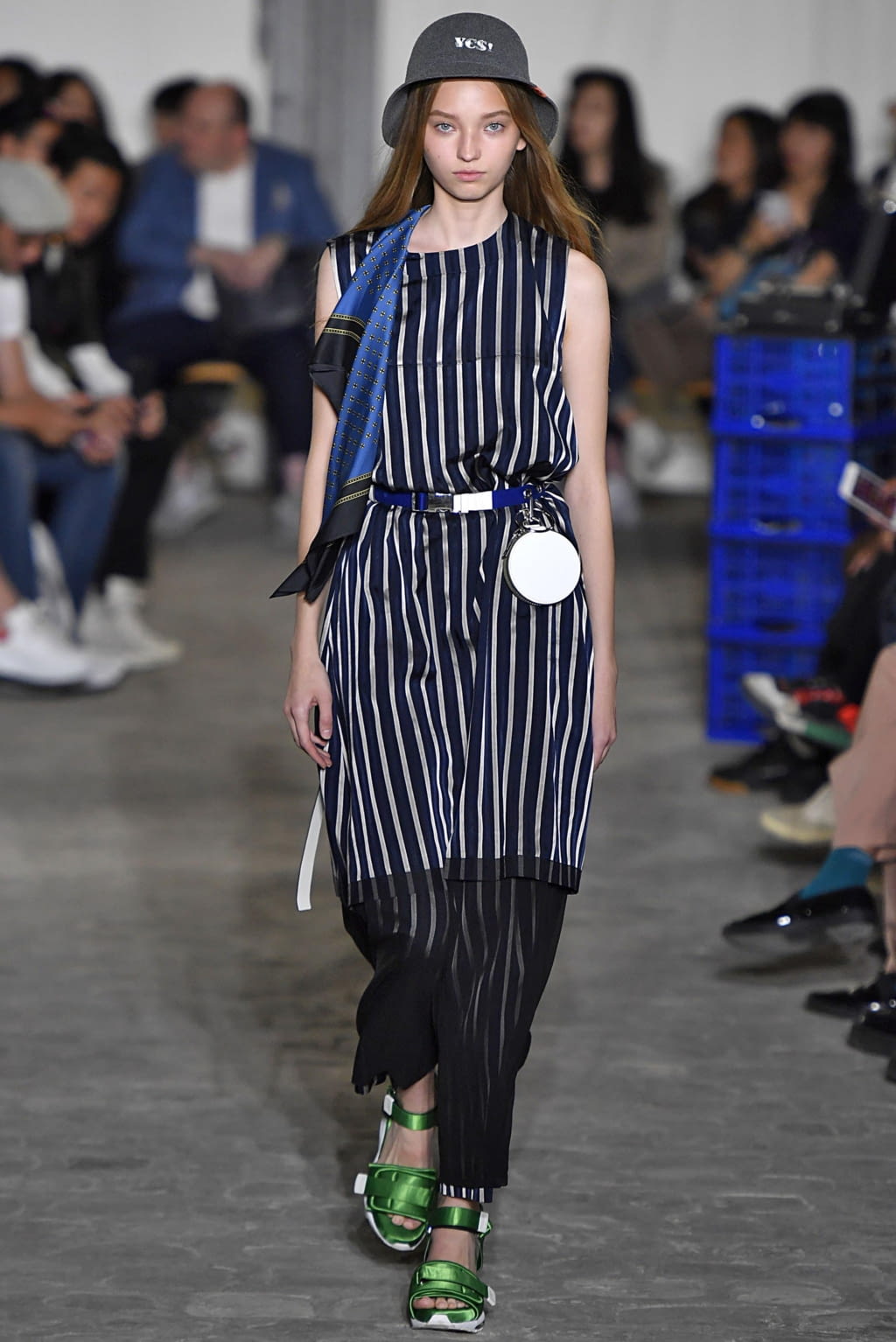 Fashion Week Paris Spring/Summer 2019 look 8 from the Maison Mihara Yasuhiro collection menswear