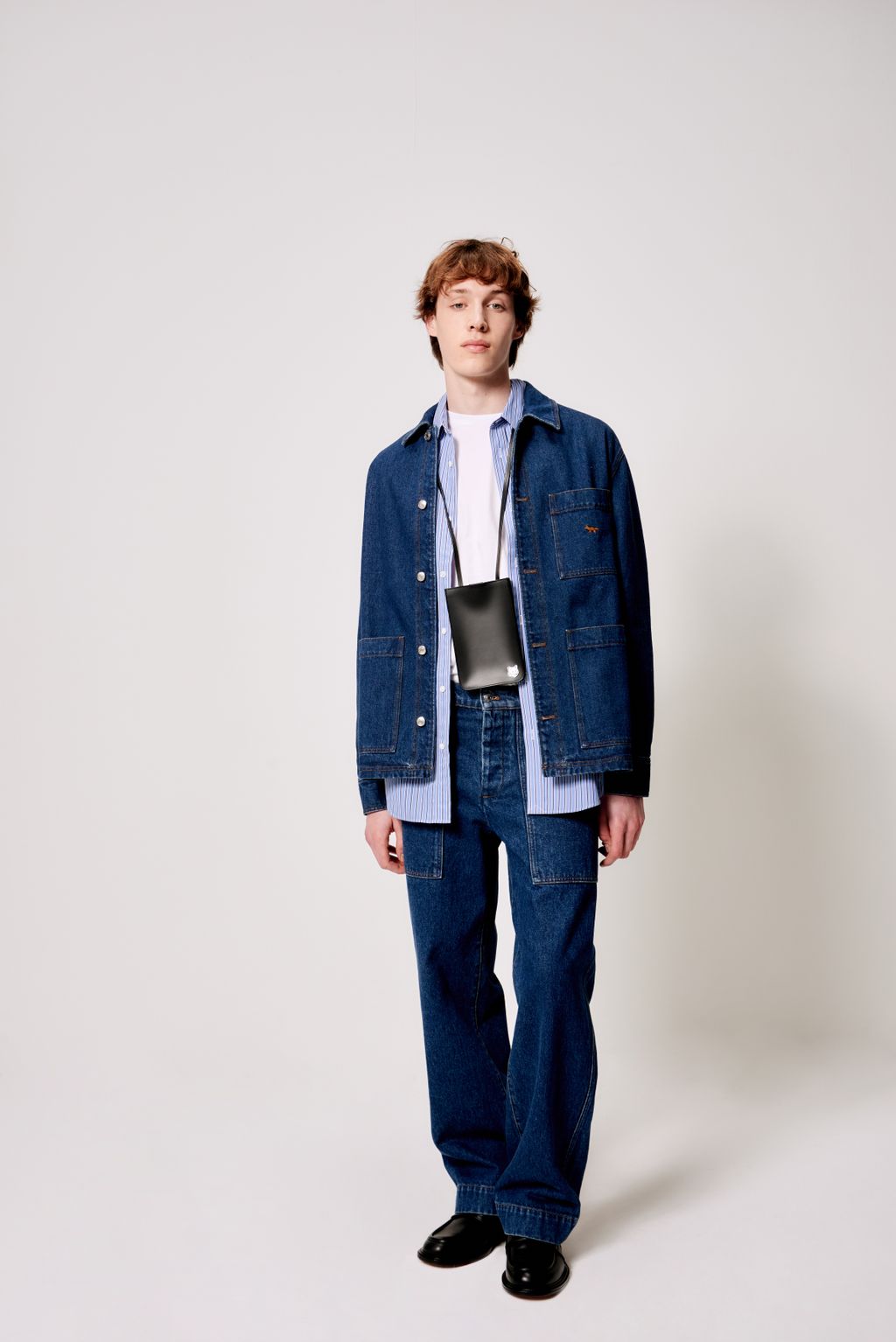 Fashion Week Paris Fall/Winter 2024 look 2 from the Maison Kitsuné collection 男装