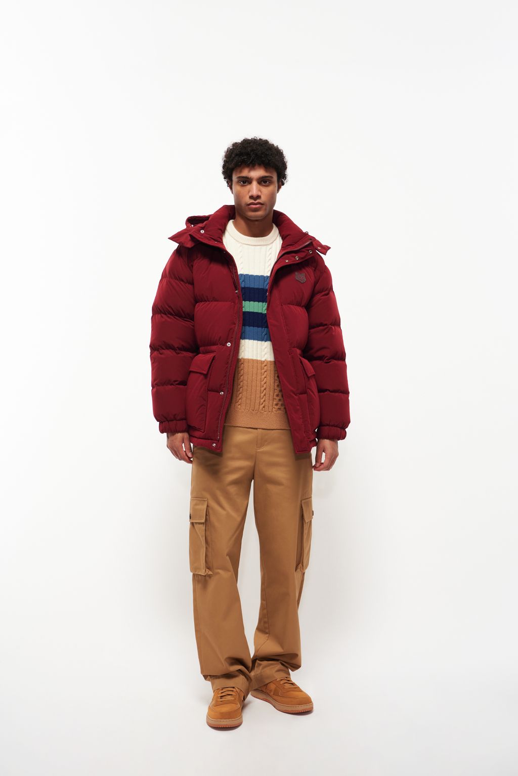 Fashion Week Paris Fall/Winter 2024 look 14 from the Maison Kitsuné collection menswear