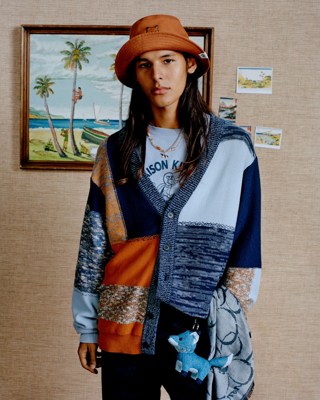 Fashion Week Paris Spring/Summer 2024 look 25 from the Maison Kitsuné collection 男装