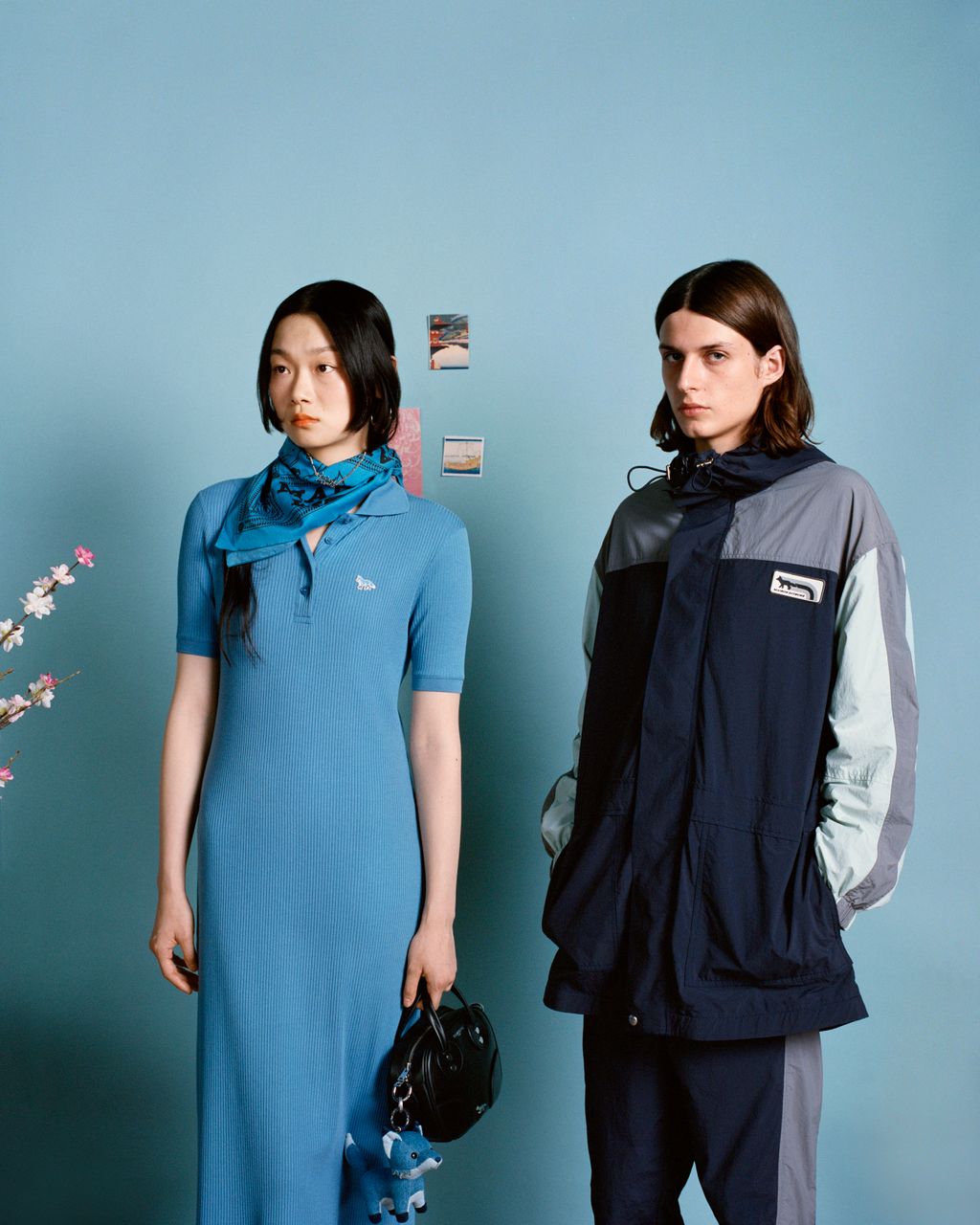Fashion Week Paris Spring/Summer 2024 look 40 from the Maison Kitsuné collection womenswear