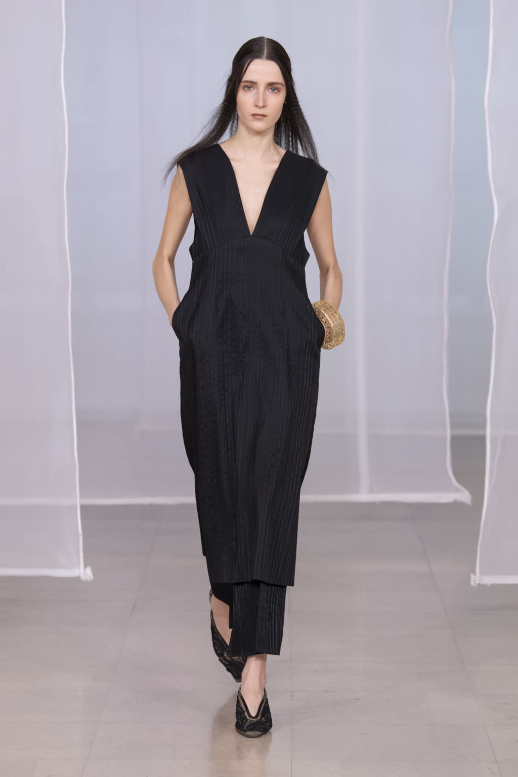 Fashion Week Paris Fall/Winter 2020 look 5 de la collection Mame Kurogouchi womenswear