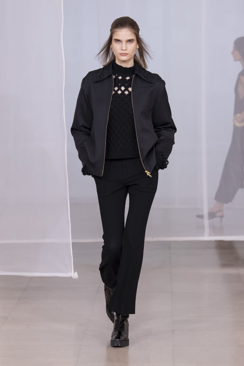 Fashion Week Paris Fall/Winter 2020 look 10 de la collection Mame Kurogouchi womenswear