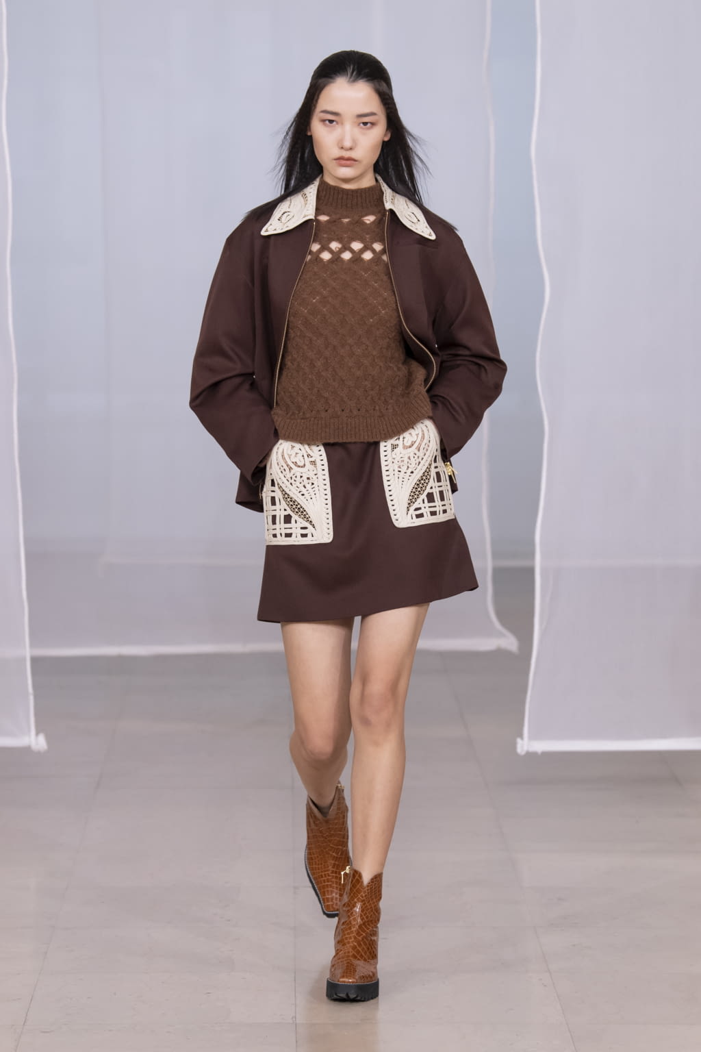 Fashion Week Paris Fall/Winter 2020 look 13 from the Mame Kurogouchi collection womenswear