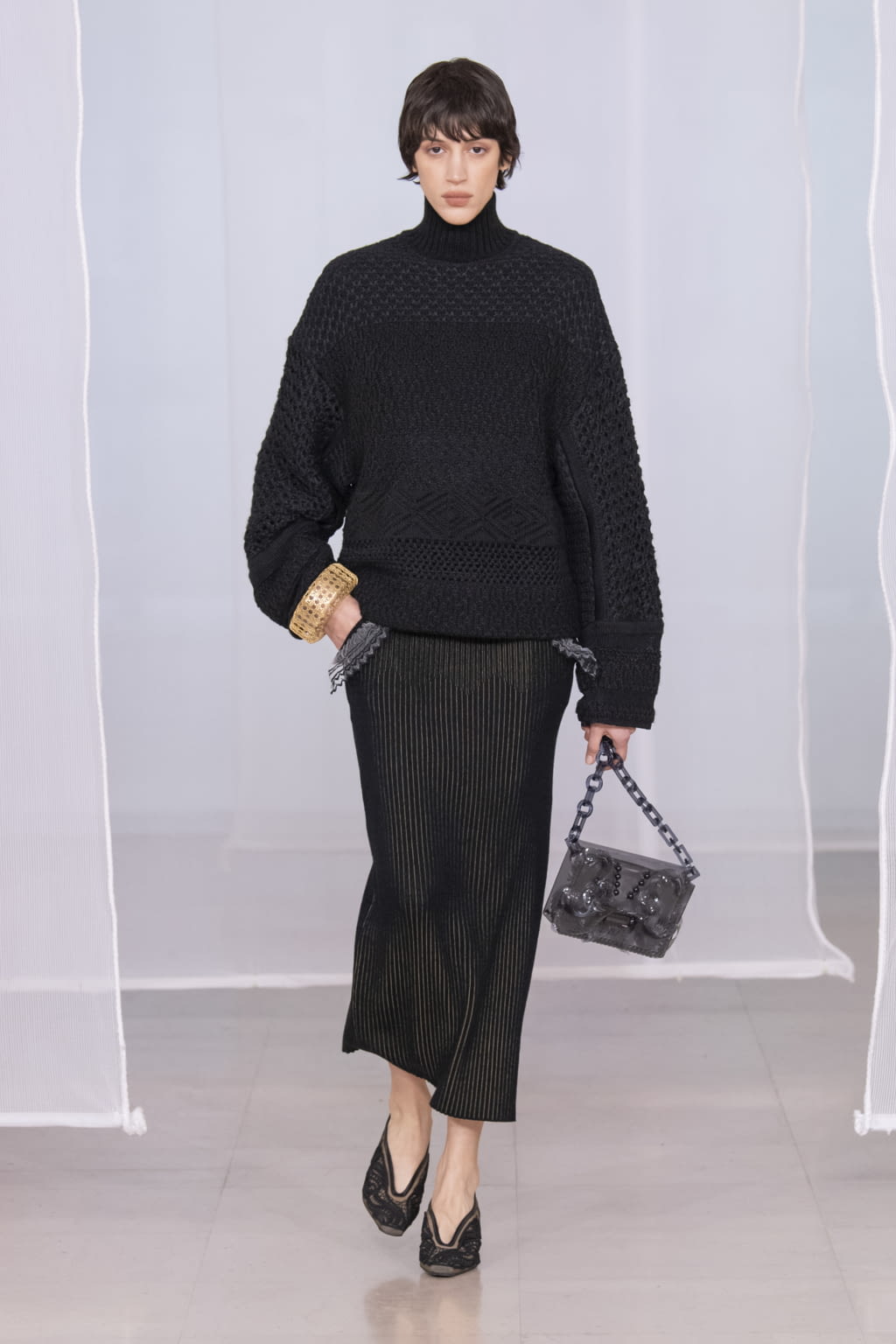 Fashion Week Paris Fall/Winter 2020 look 21 from the Mame Kurogouchi collection womenswear