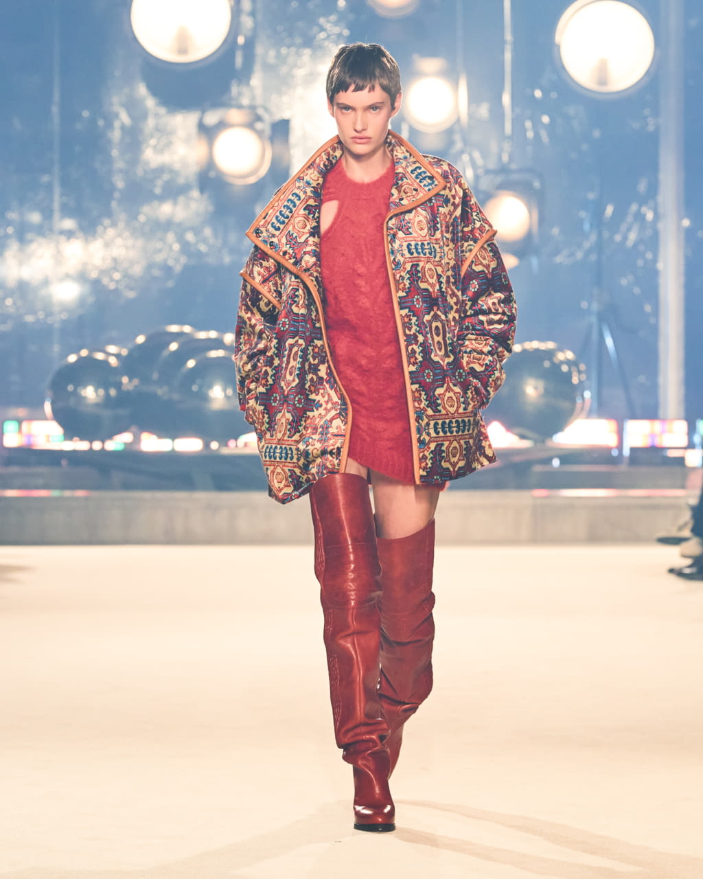 Fashion Week Paris Fall/Winter 2022 look 9 de la collection Isabel Marant womenswear