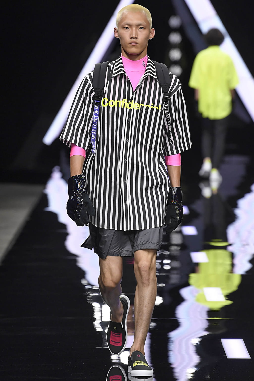 Fashion Week Milan Spring/Summer 2019 look 19 from the Marcelo Burlon County of Milan collection menswear