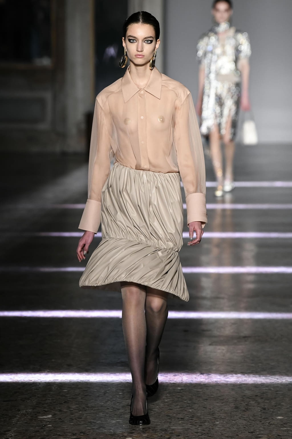 Fashion Week Milan Fall/Winter 2020 look 24 from the Marco de Vincenzo collection 女装