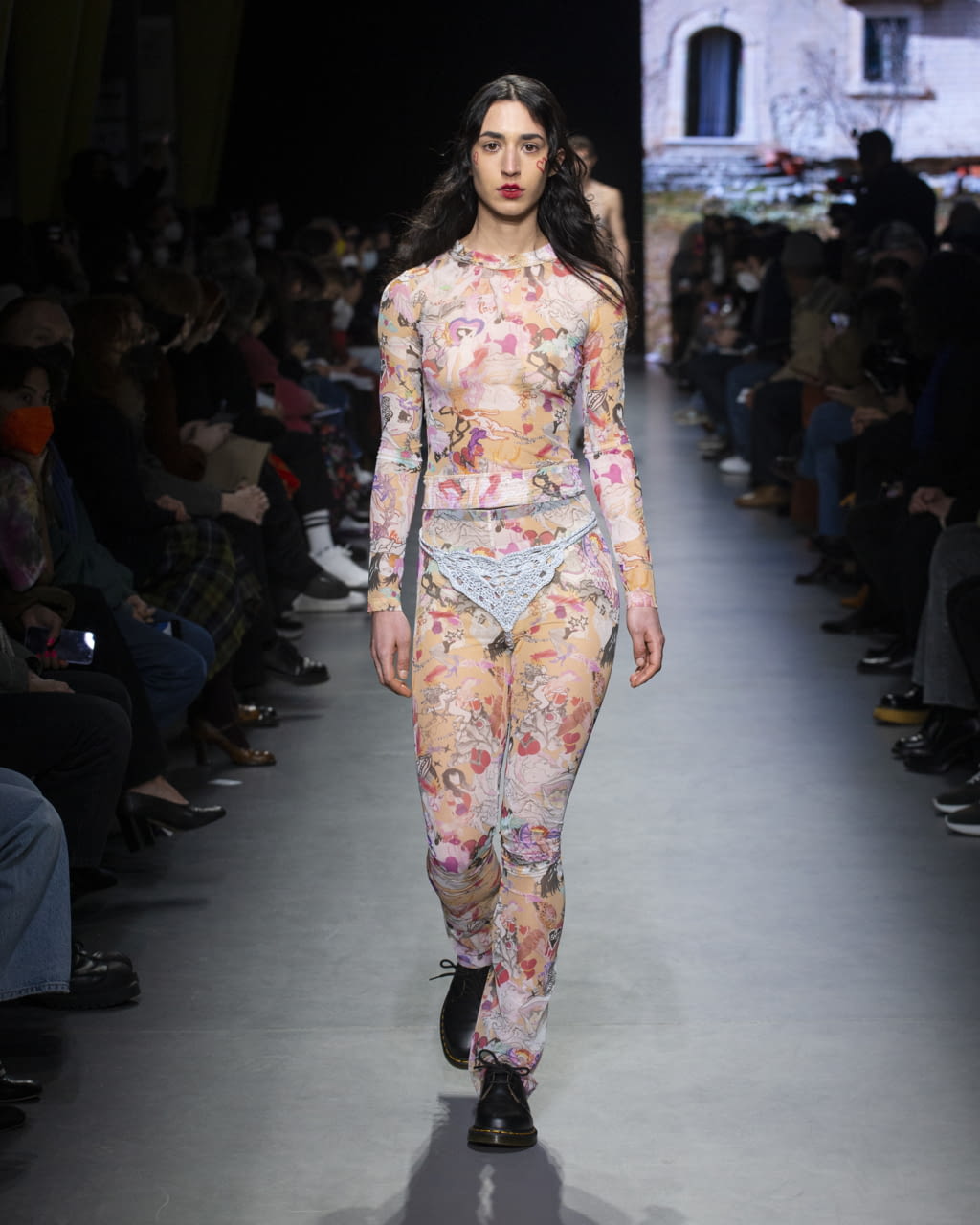 Fashion Week Milan Fall/Winter 2022 look 21 from the Marco Rambaldi collection womenswear