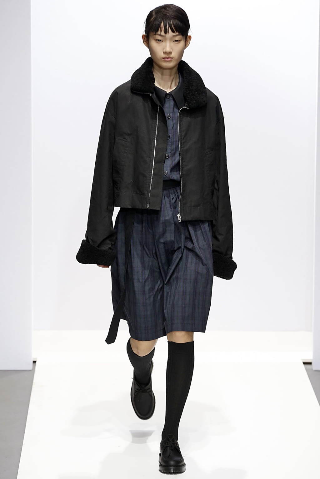 Fashion Week London Fall/Winter 2018 look 43 from the Margaret Howell collection womenswear