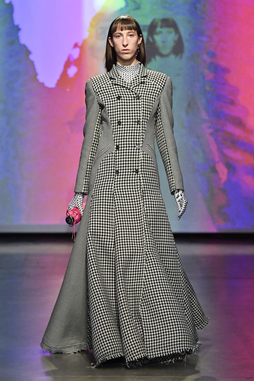 Fashion Week Paris Fall/Winter 2020 look 7 from the Marine Serre collection 女装