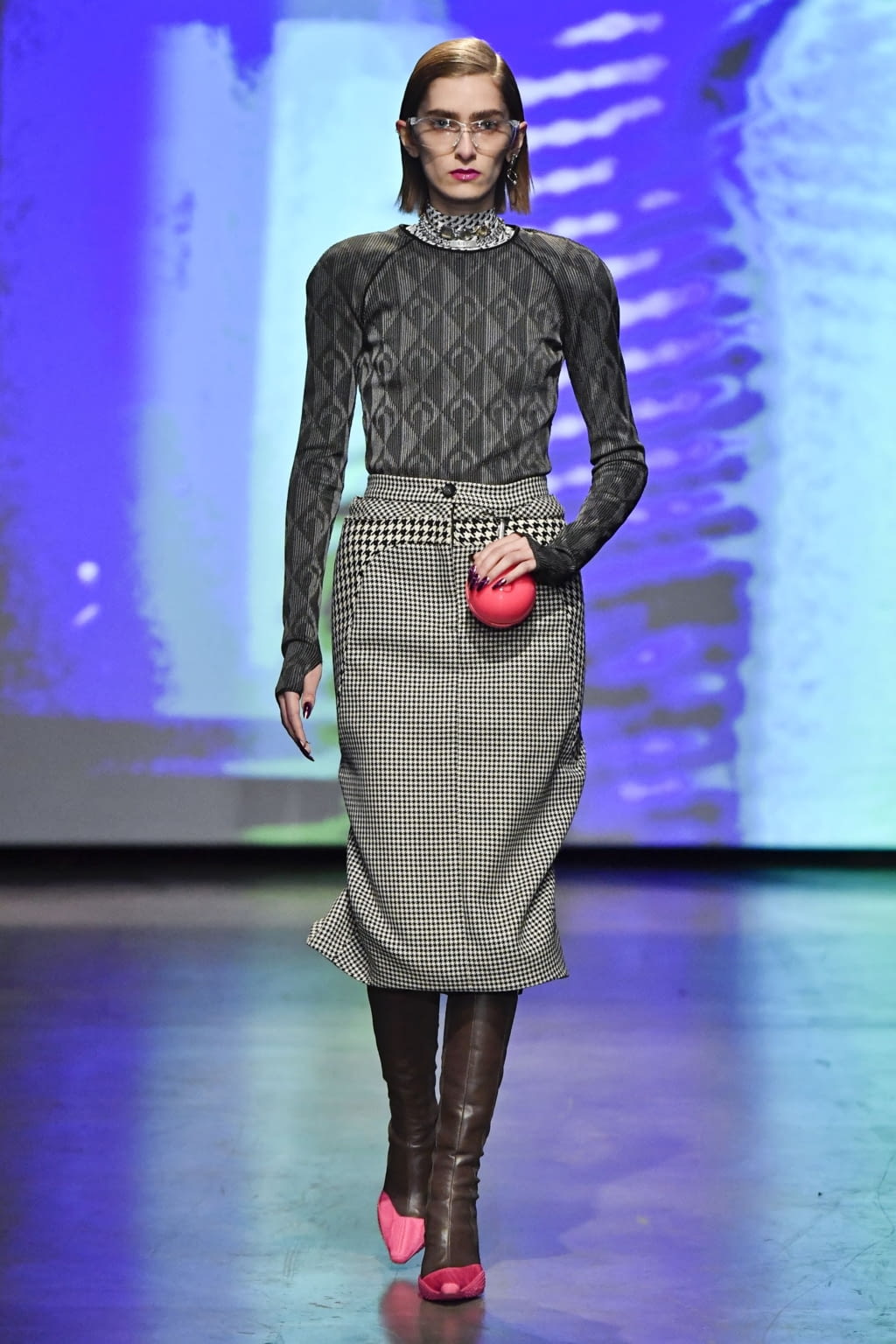 Fashion Week Paris Fall/Winter 2020 look 12 de la collection Marine Serre womenswear