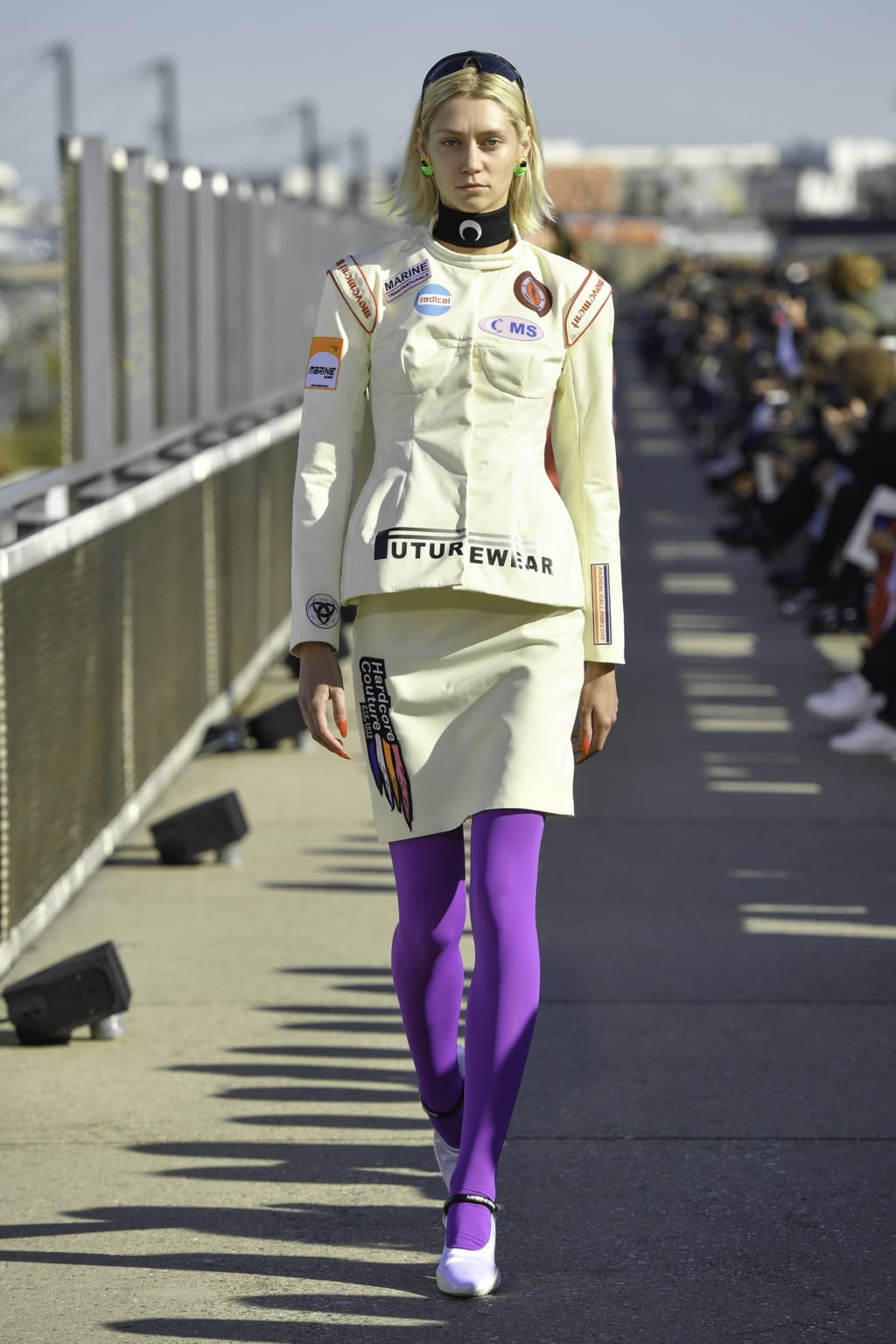 Fashion Week Paris Spring/Summer 2019 look 13 from the Marine Serre collection womenswear