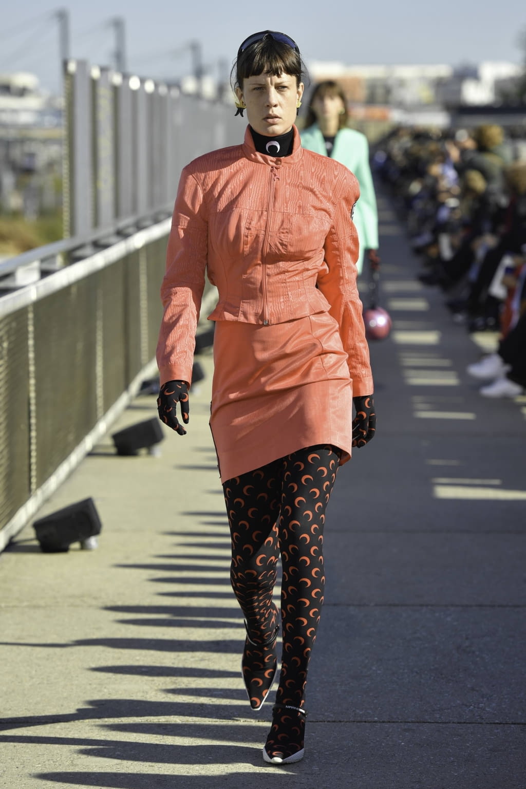 Fashion Week Paris Spring/Summer 2019 look 14 from the Marine Serre collection womenswear