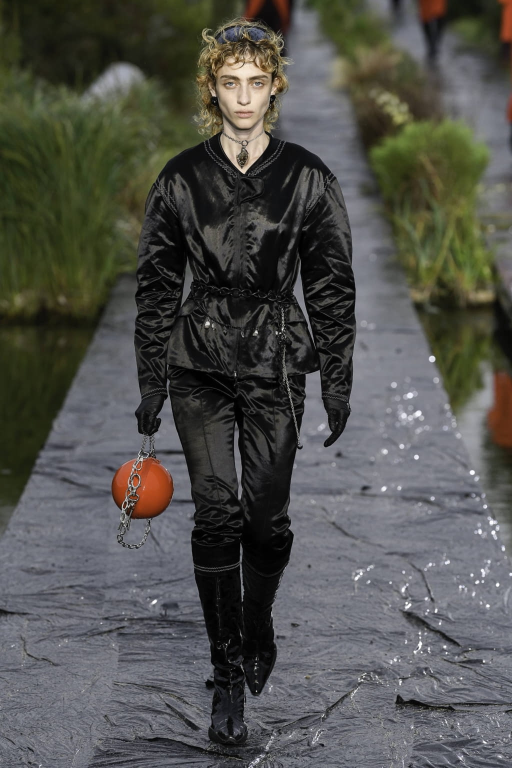 Fashion Week Paris Spring/Summer 2020 look 11 from the Marine Serre collection womenswear