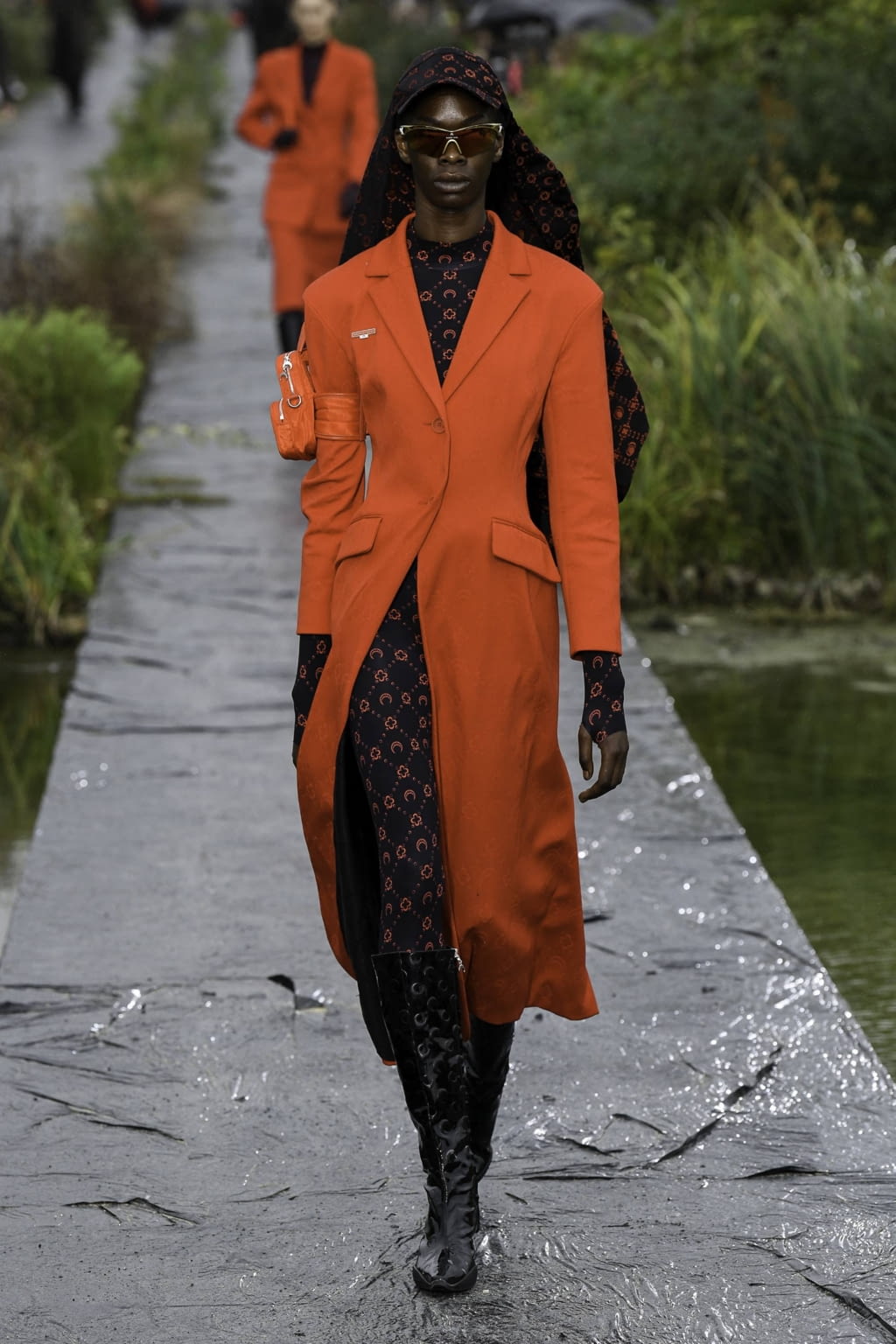 Fashion Week Paris Spring/Summer 2020 look 12 from the Marine Serre collection womenswear