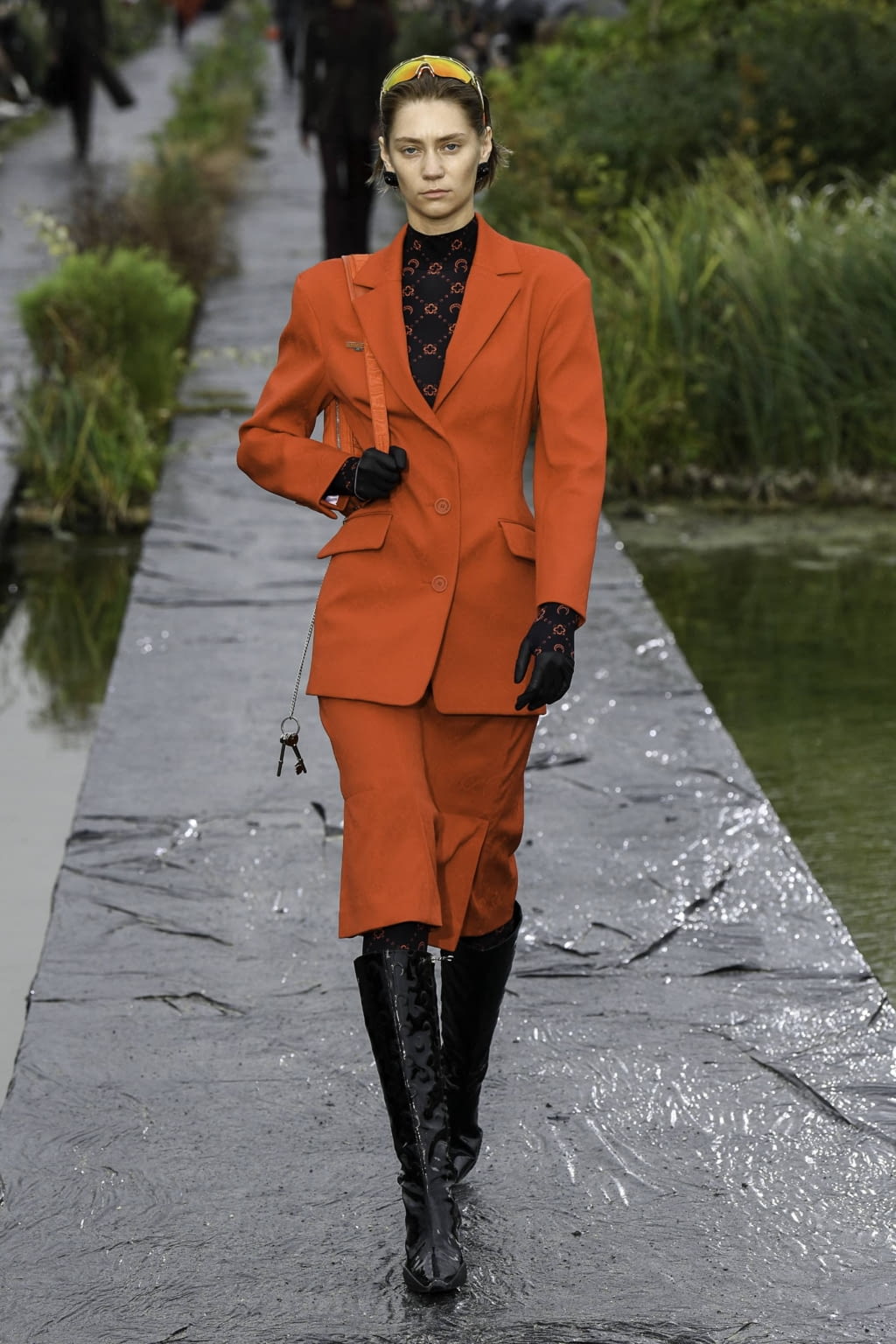 Fashion Week Paris Spring/Summer 2020 look 14 from the Marine Serre collection womenswear