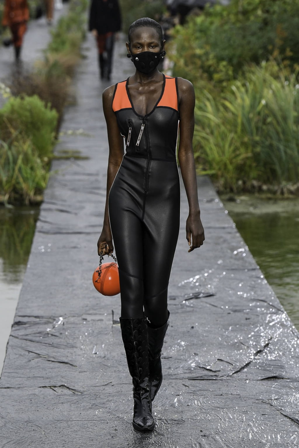 Fashion Week Paris Spring/Summer 2020 look 18 from the Marine Serre collection womenswear