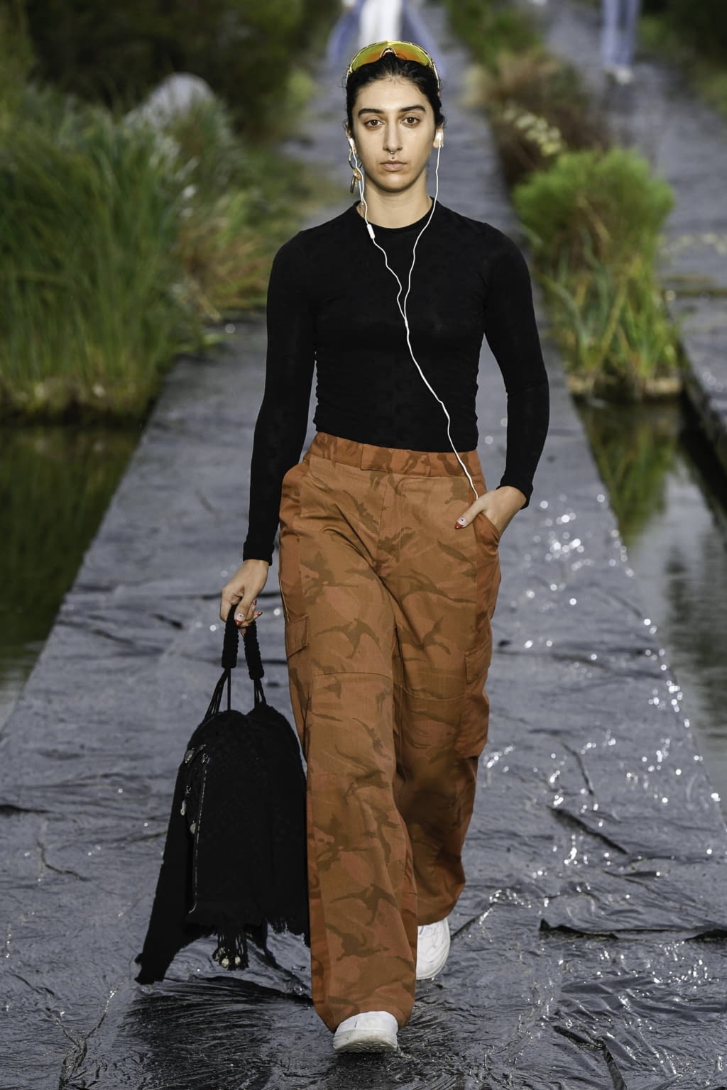 Fashion Week Paris Spring/Summer 2020 look 23 from the Marine Serre collection womenswear