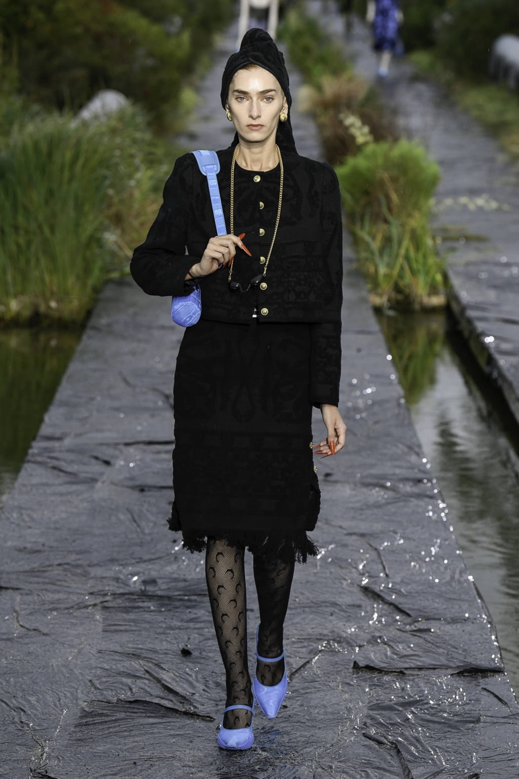 Fashion Week Paris Spring/Summer 2020 look 37 from the Marine Serre collection womenswear