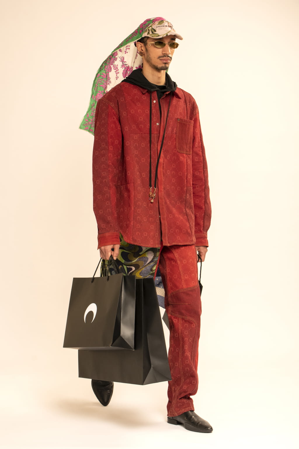 Fashion Week Paris Fall/Winter 2021 look 7 from the Marine Serre collection womenswear