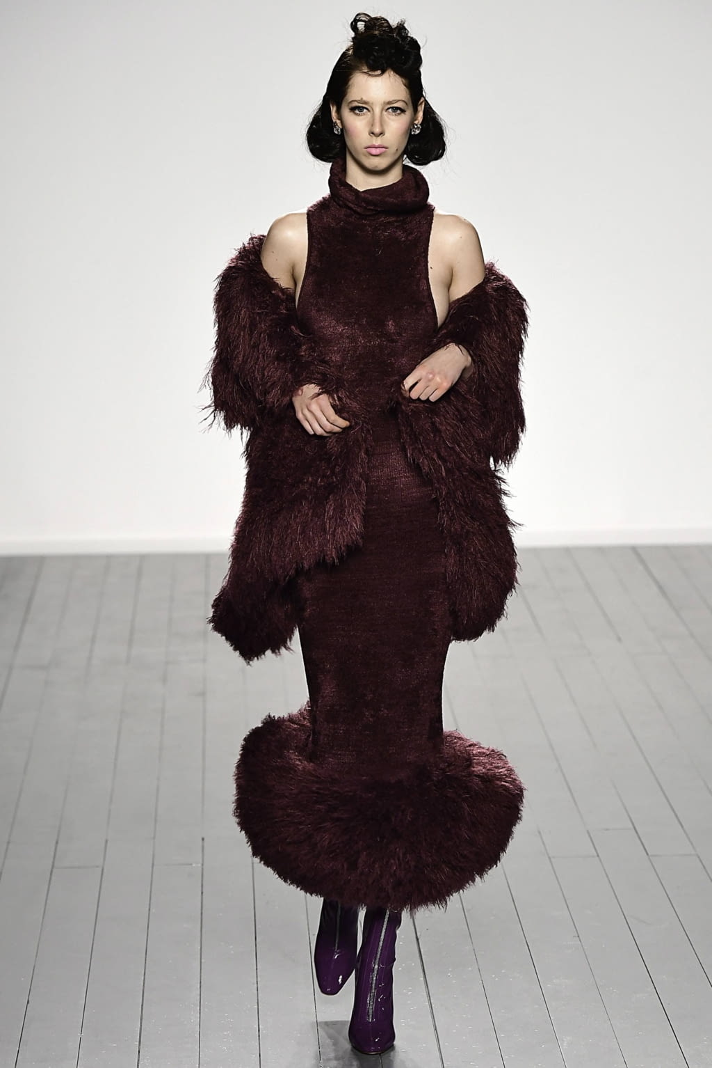 Fashion Week London Fall/Winter 2019 look 14 from the Mark Fast collection womenswear