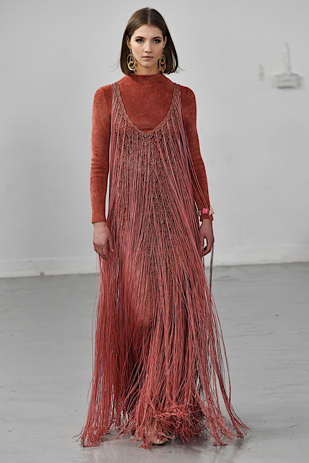 Fashion Week London Fall/Winter 2020 look 11 from the Mark Fast collection 女装