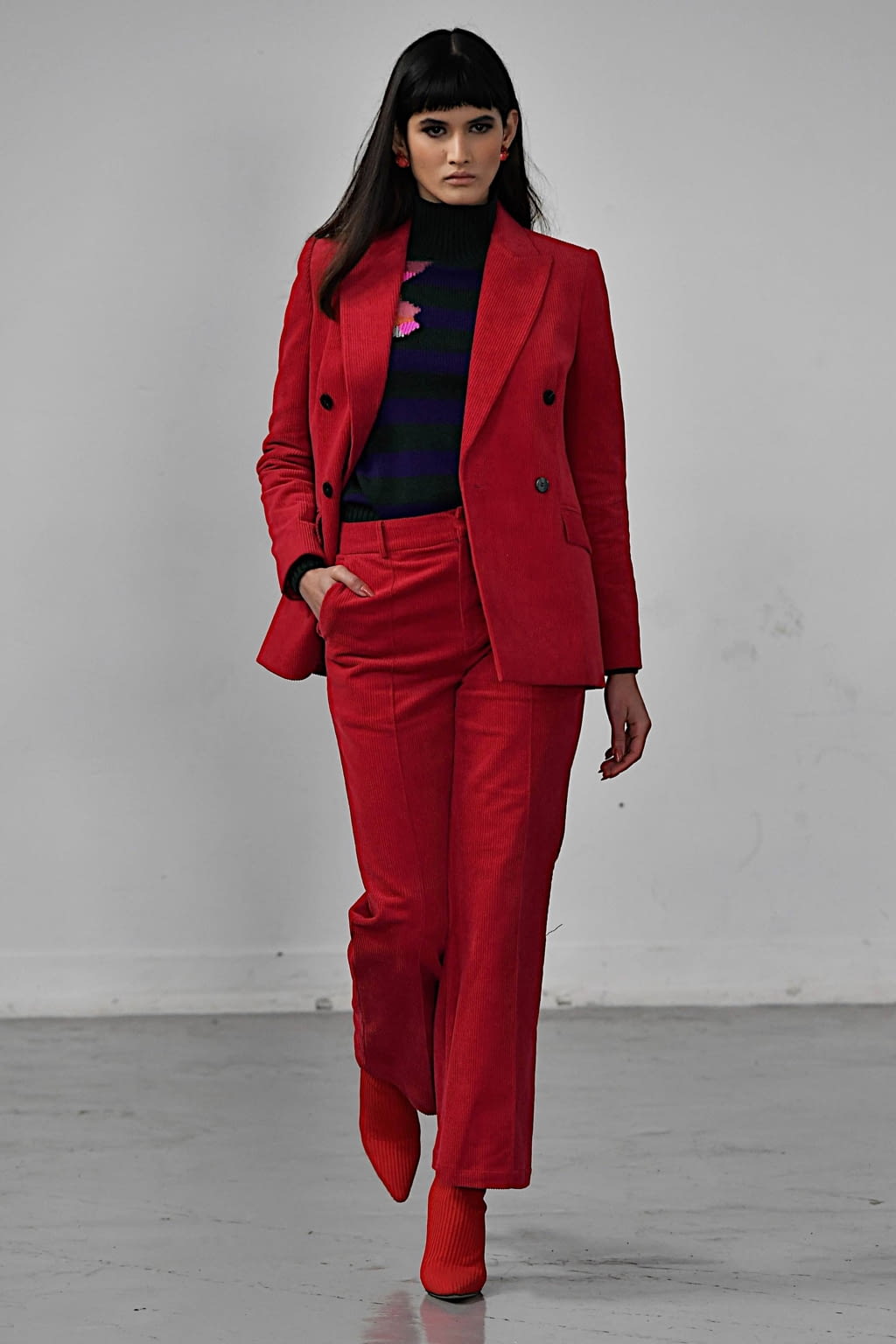 Fashion Week London Fall/Winter 2020 look 22 from the Mark Fast collection 女装