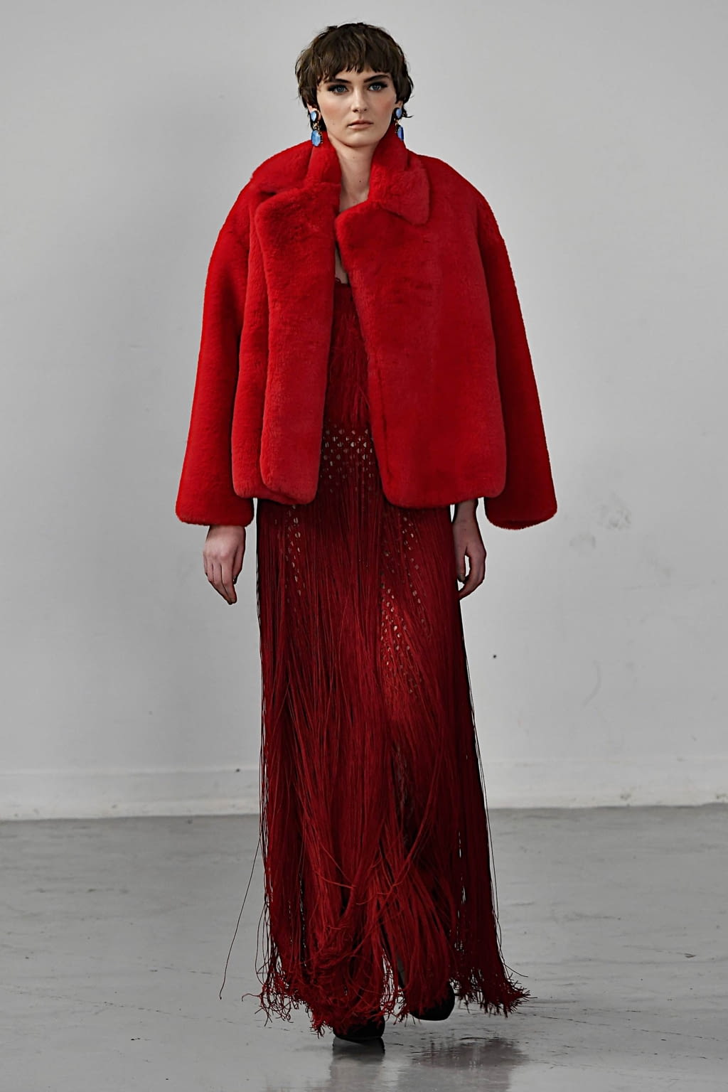 Fashion Week London Fall/Winter 2020 look 26 from the Mark Fast collection womenswear