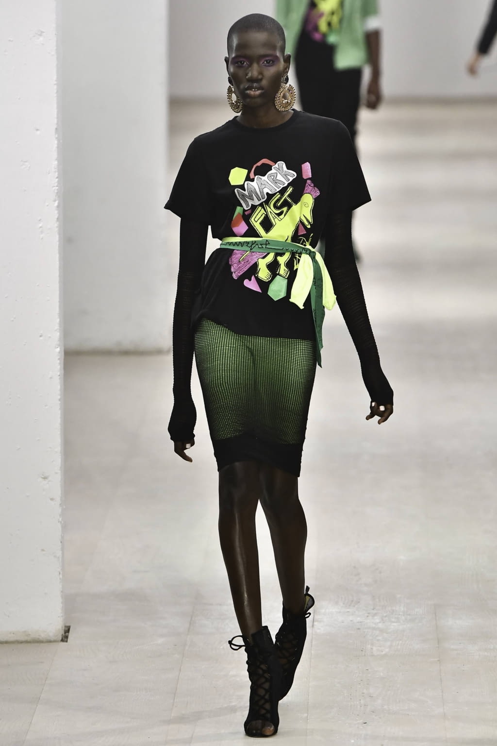 Fashion Week London Spring/Summer 2020 look 36 from the Mark Fast collection womenswear