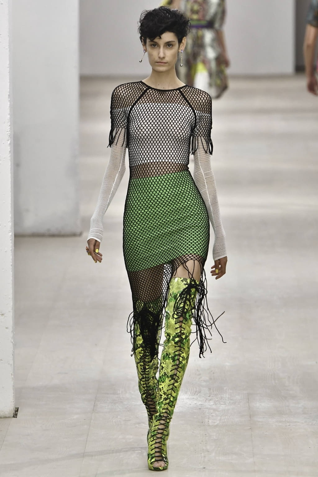 Fashion Week London Spring/Summer 2020 look 42 from the Mark Fast collection womenswear