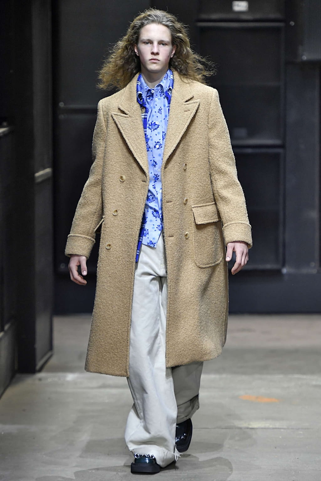 Fashion Week Milan Fall/Winter 2019 look 3 from the Marni collection 男装