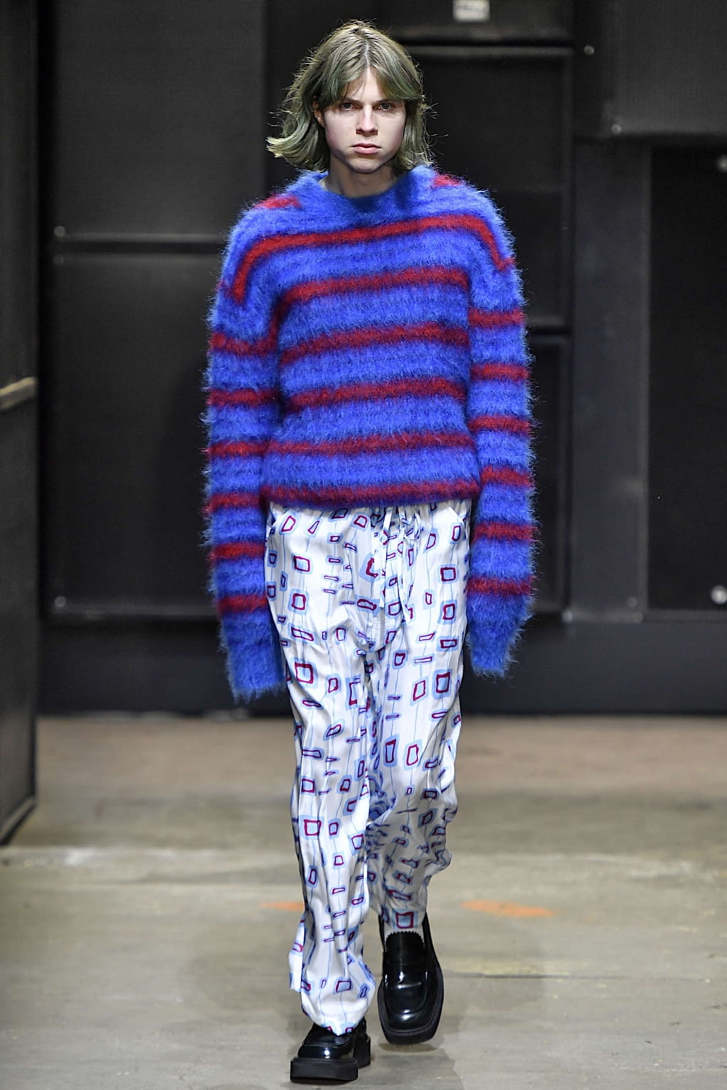 Fashion Week Milan Fall/Winter 2019 look 16 from the Marni collection 男装
