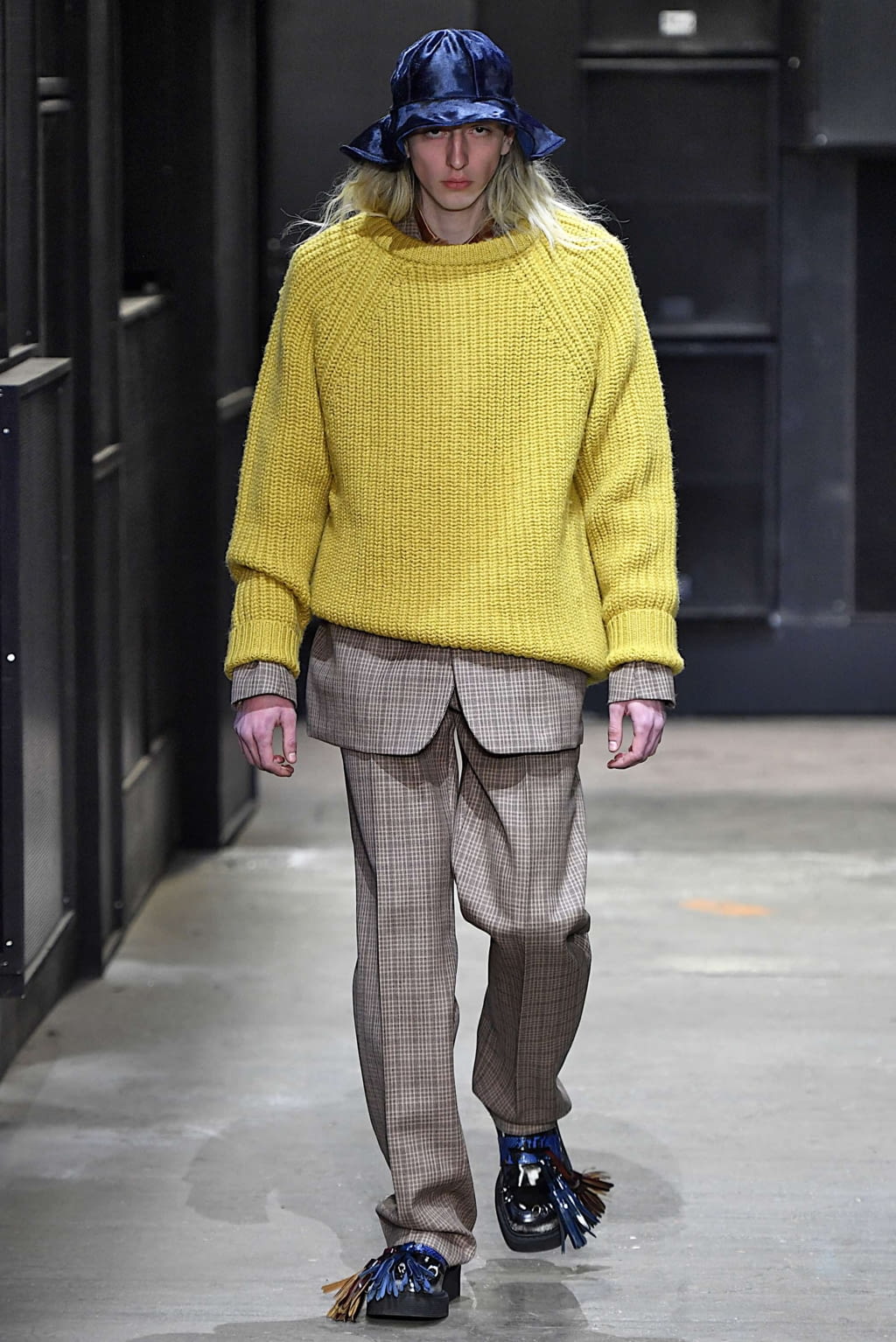 Fashion Week Milan Fall/Winter 2019 look 40 from the Marni collection 男装